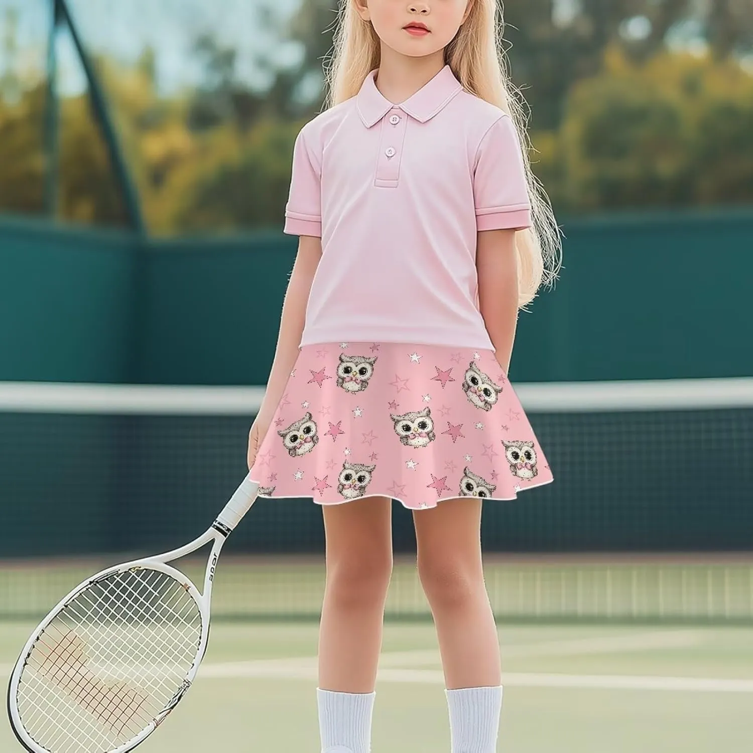 Skirts for Girls High Waist Pickleball Athletic Pleated Skort