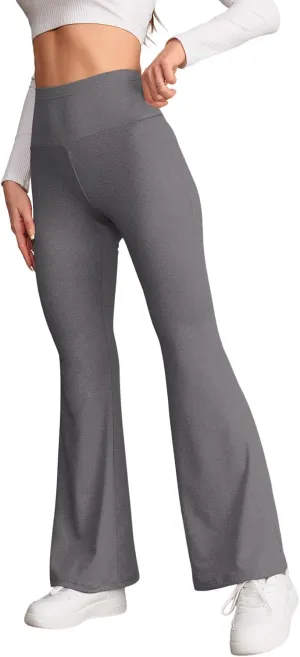 SOLY HUX Women's Flare Leggings High Waisted Sweatpants Bell Bottoms Bootcut Yoga Pants