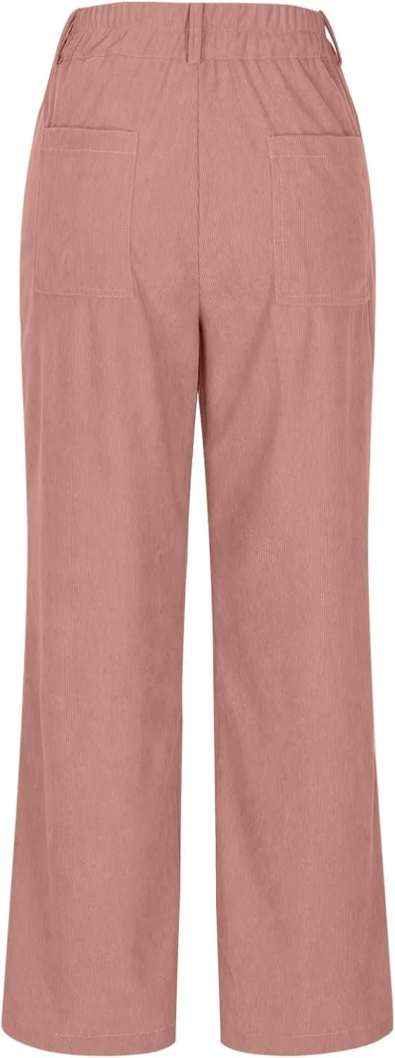 Straight Leg Pants Women Casual Athletic Pants Stretch Work Trousers Comfort Hiking Pants Classic Daily Pants
