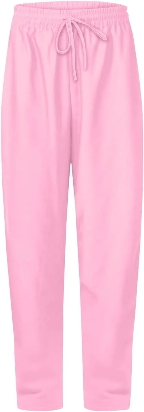 Straight Leg Sweatpants for Women Baggy Fleece Sweatpants Wide Leg Lounge Pants Casual Comfy Jogger Sweatpants