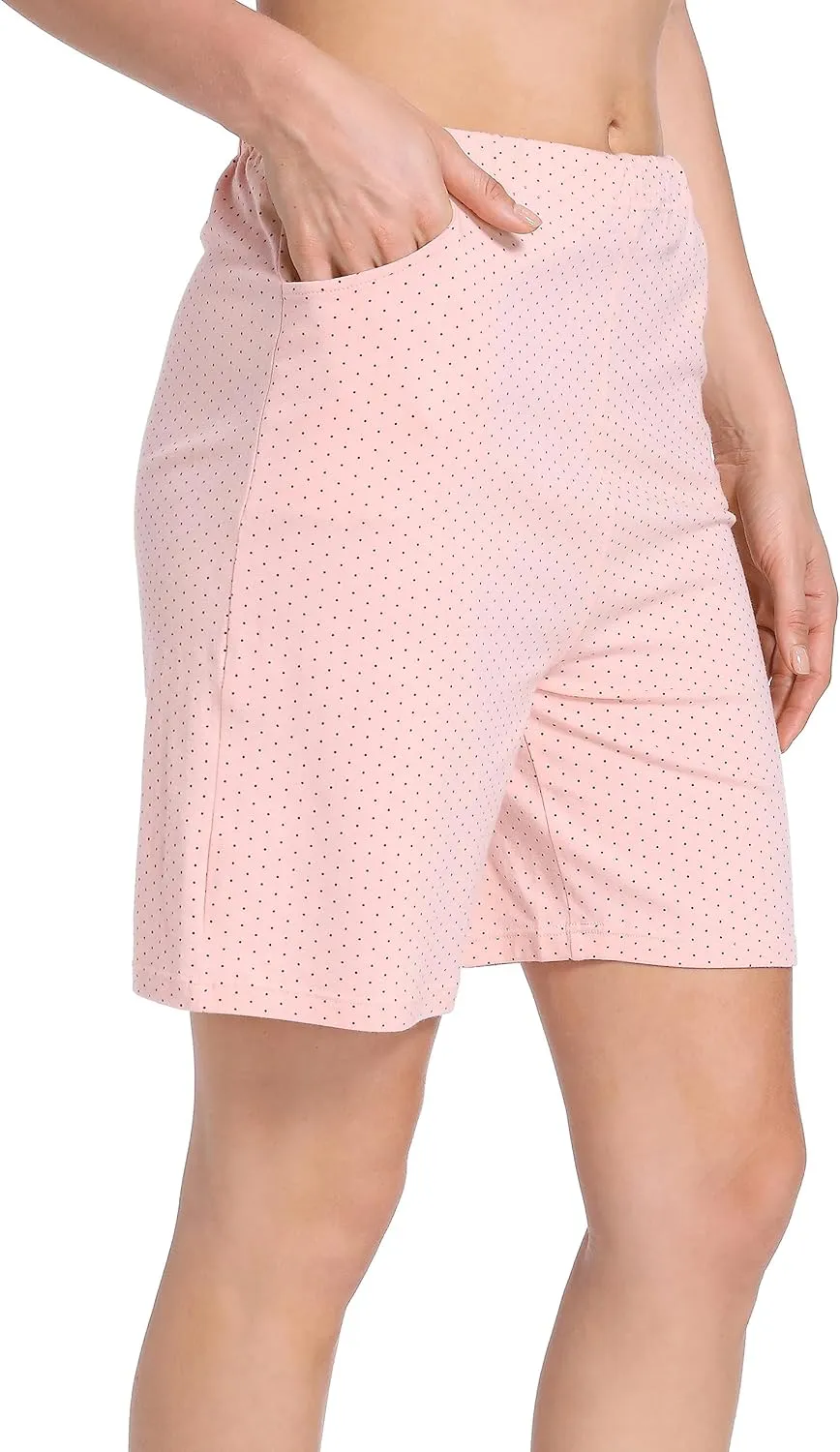 SUIEK Women's Maternity Shorts Lounge Workout Activewear Pregnancy Pants Maternity Cotton Pajamas - 3 Pack