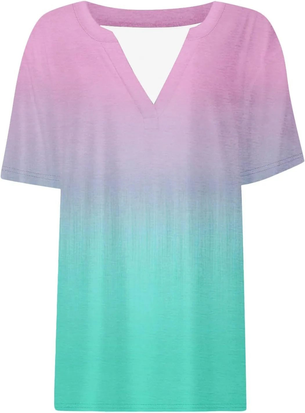 Summer Outfits for Women Trendy Tops 2025 Short Sleeve Shirt Casual V Neck Tunic Blouses Outfits