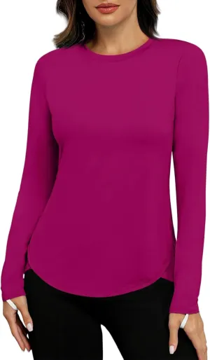 Sun Shirts for Women Long Sleeve UV Protection Rash Guard UPF 50  SPF Workout Tops Dry Fit Outdoor Hiking Swim Shirt