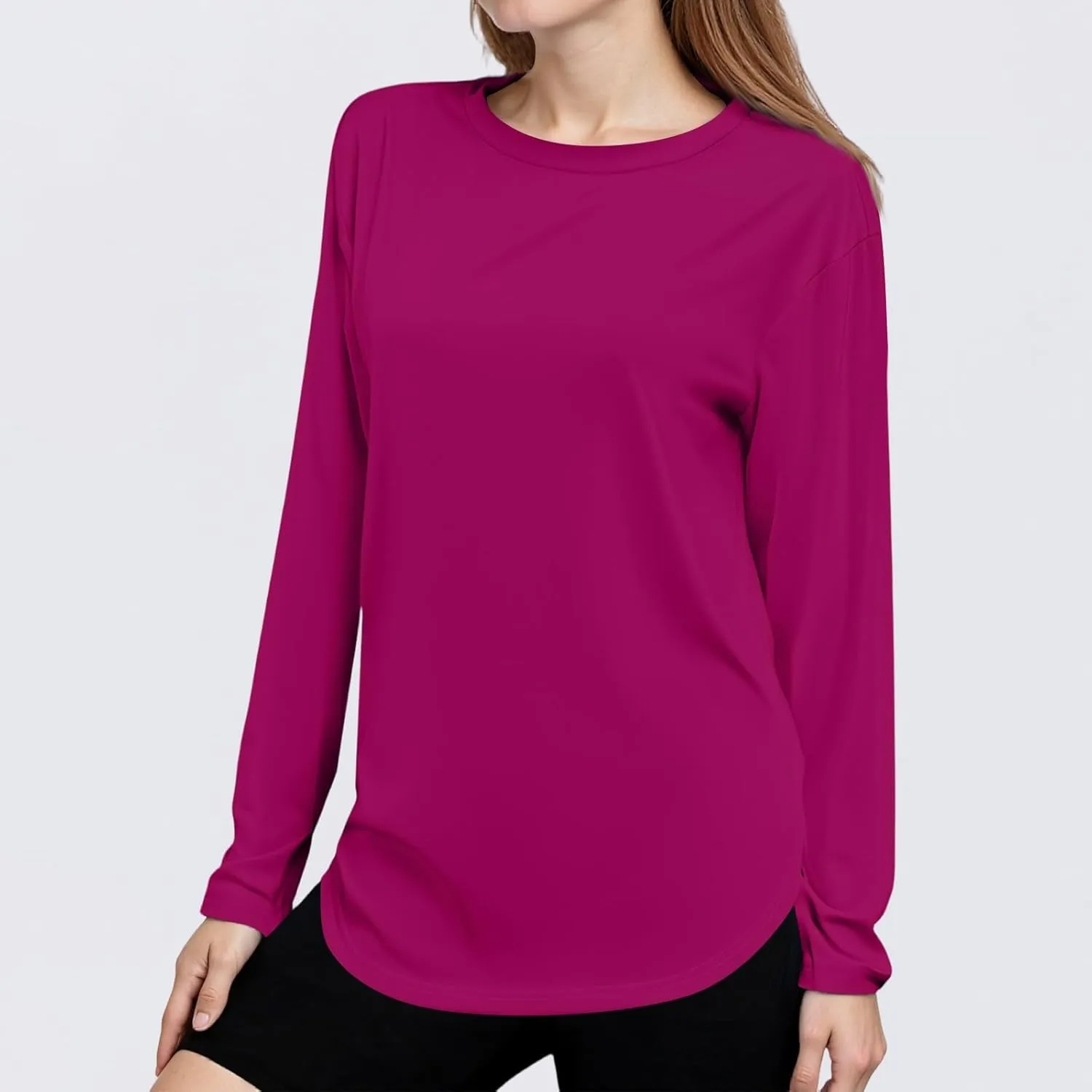 Sun Shirts for Women Long Sleeve UV Protection Rash Guard UPF 50  SPF Workout Tops Dry Fit Outdoor Hiking Swim Shirt