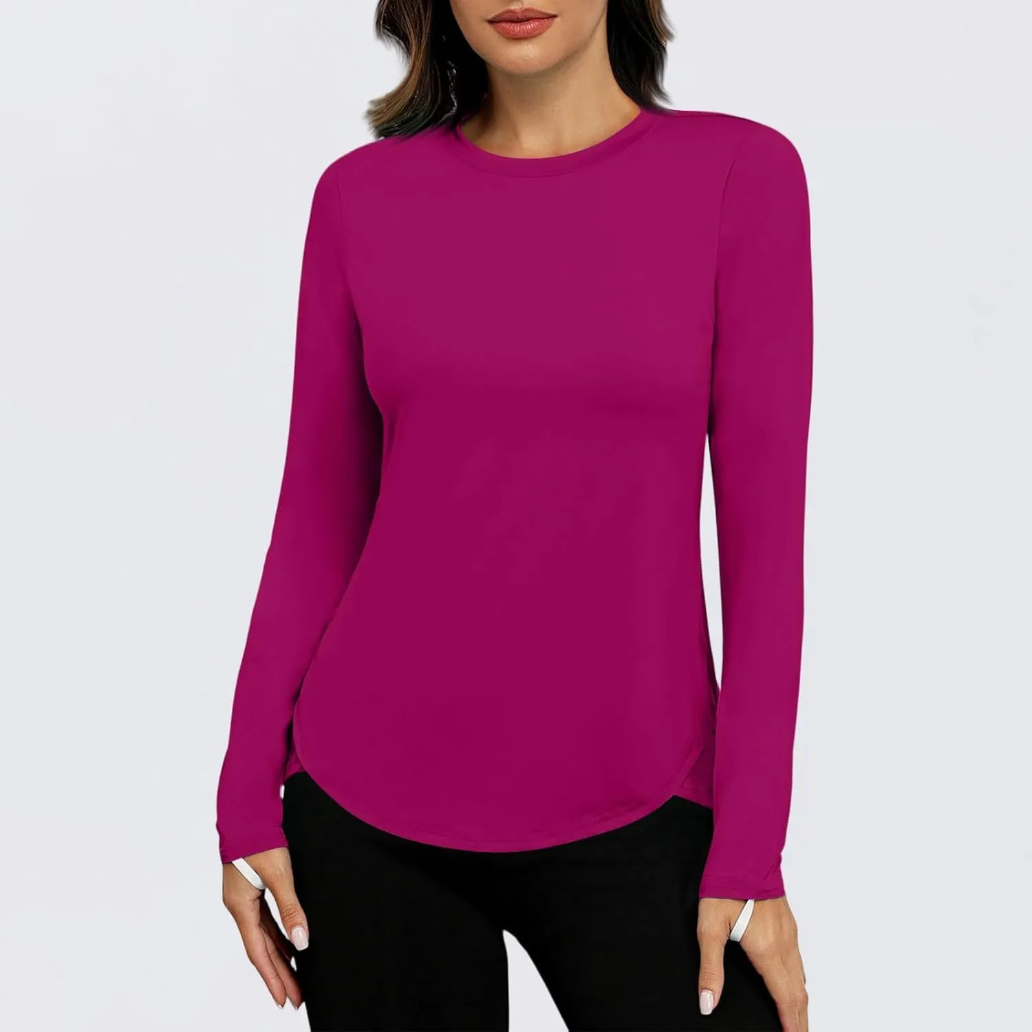 Sun Shirts for Women Long Sleeve UV Protection Rash Guard UPF 50  SPF Workout Tops Dry Fit Outdoor Hiking Swim Shirt