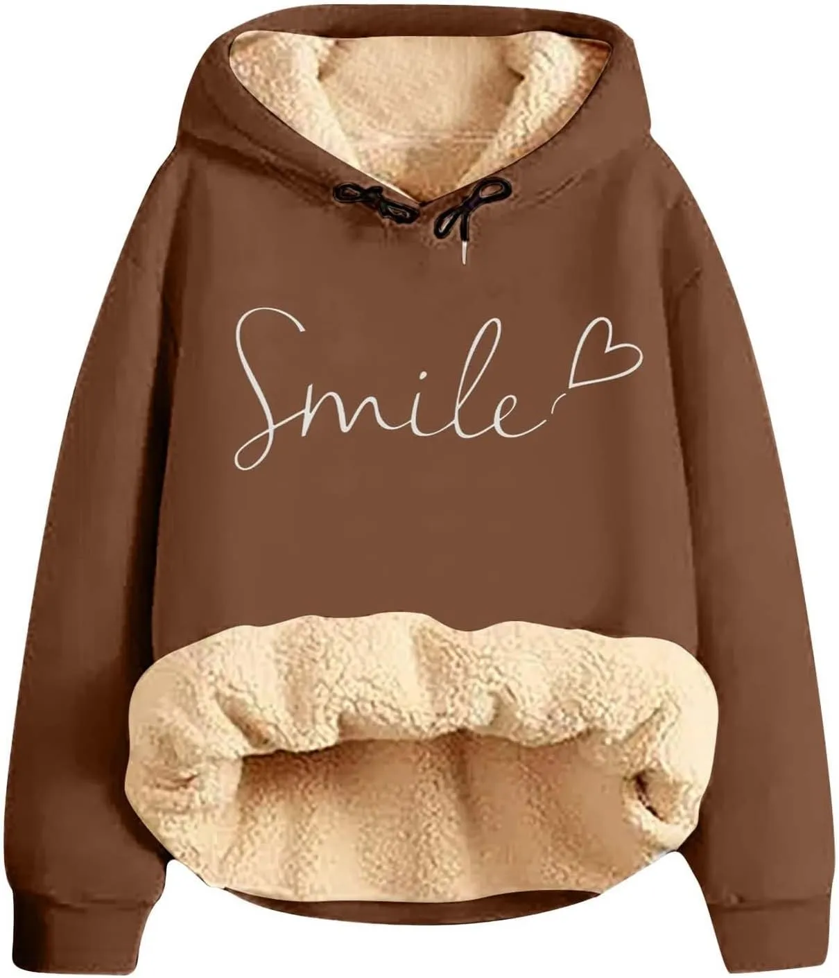 Sweat Suits For Womens 2 Piece Fleece Long Sleeve Sweatsuits Sets Long Pant Warm Sherpa Lined Hooded Sweatsuit Jogger