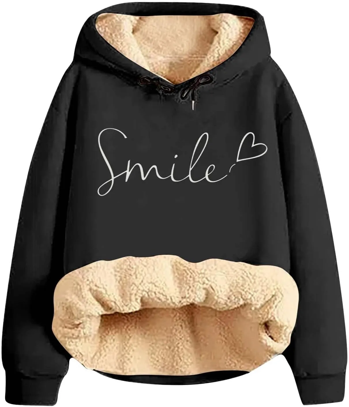 Sweat Suits For Womens 2 Piece Fleece Long Sleeve Sweatsuits Sets Long Pant Warm Sherpa Lined Hooded Sweatsuit Jogger
