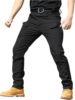 Tactical Pants for Men Waterproof Upland Hunting Pants Stretch Ripstop Cargo Pants Multi Pockets Outdoor Work Pants