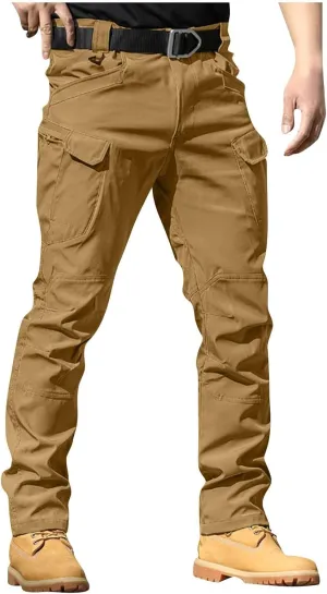 Tactical Pants for Men Waterproof Upland Hunting Pants Stretch Ripstop Cargo Pants Multi Pockets Outdoor Work Pants