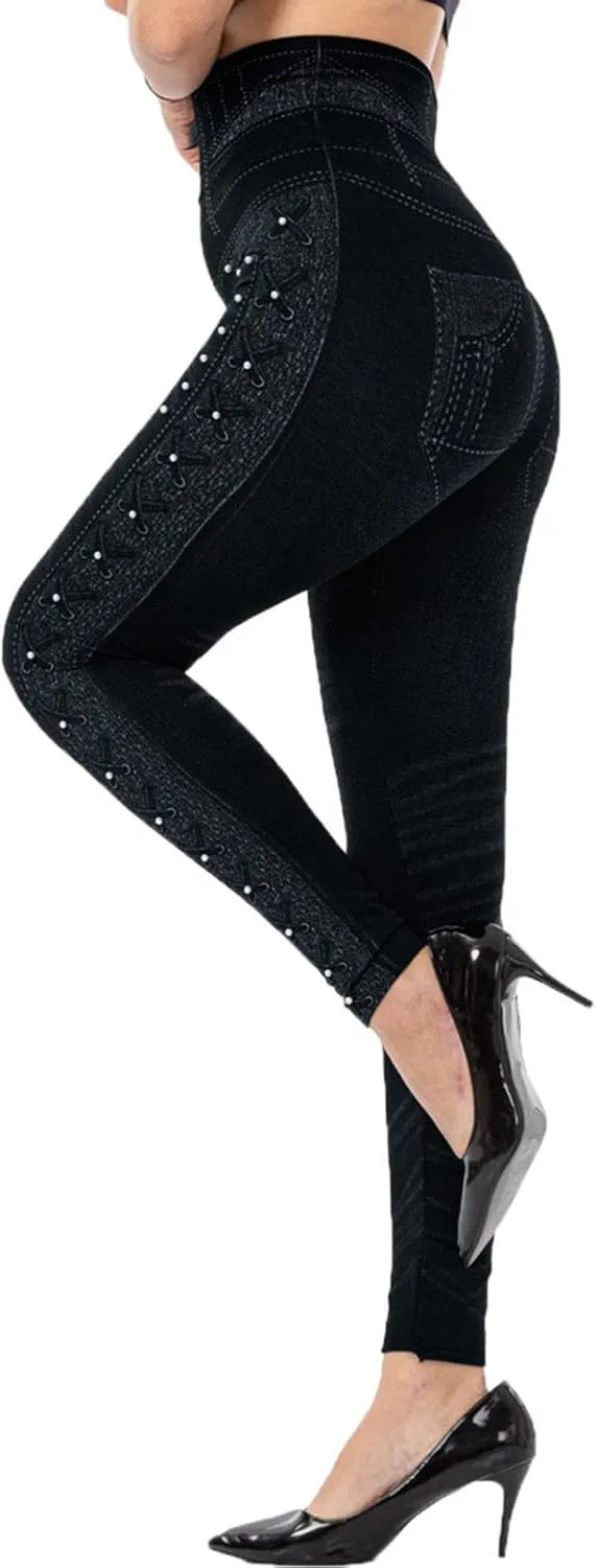 Velvet Cardigan for Women Leggings for Women Capri Length Skirted Leggings Sexy Leggings for Women Black Flared