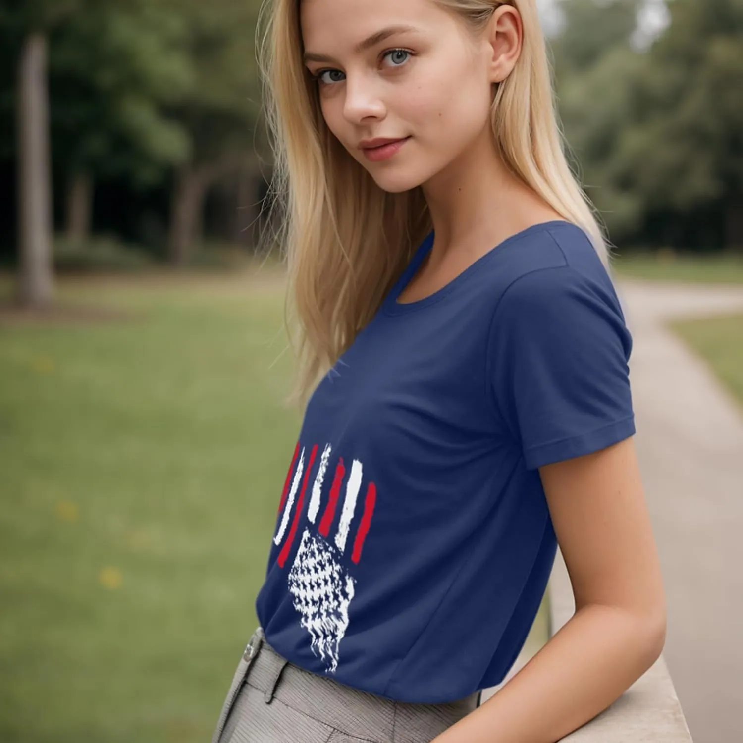 Vibrant Floral Graphic T-Shirt Women's Short Sleeve Crewneck Casual Summer Tops Beach Holiday Outfit‌