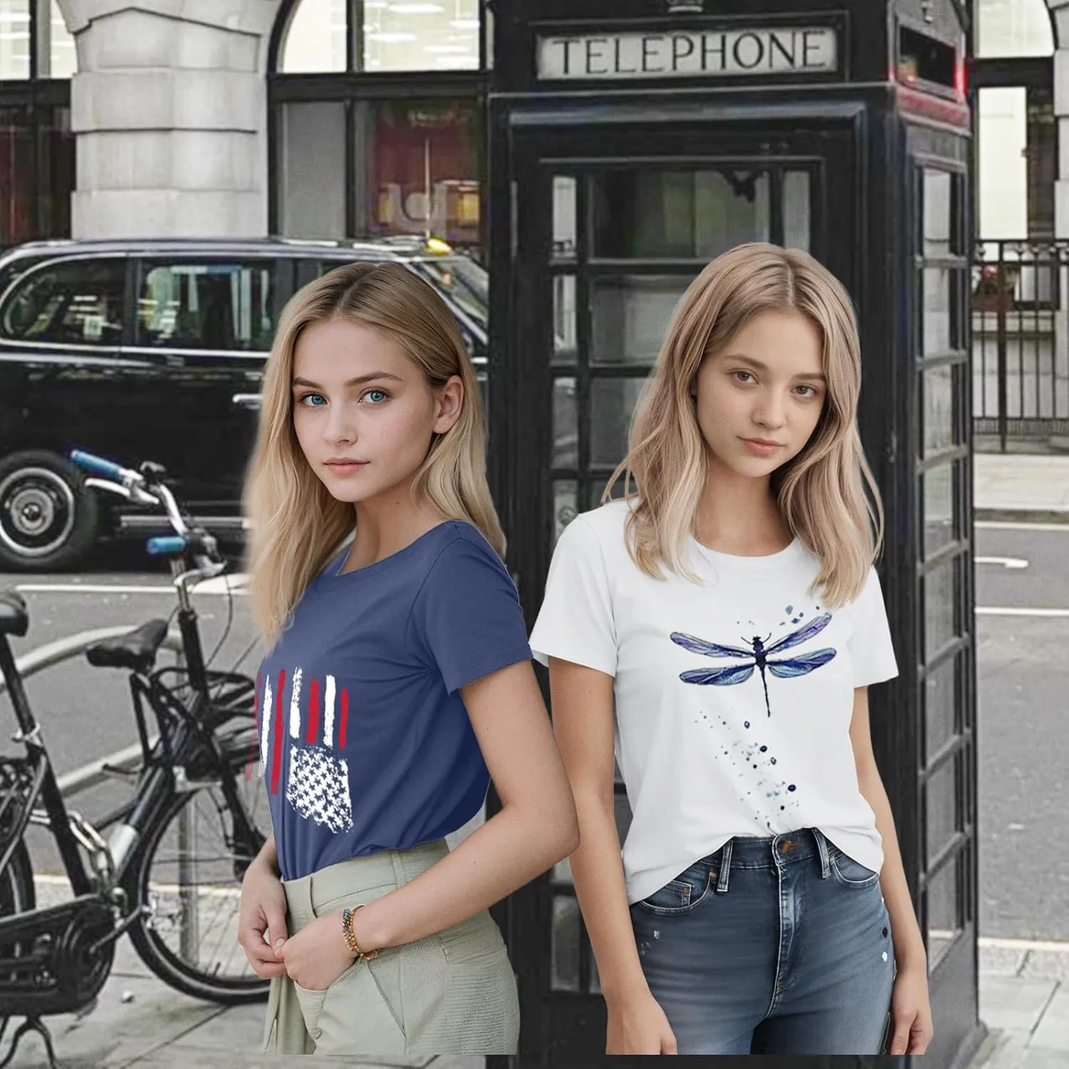 Vibrant Floral Graphic T-Shirt Women's Short Sleeve Crewneck Casual Summer Tops Beach Holiday Outfit‌