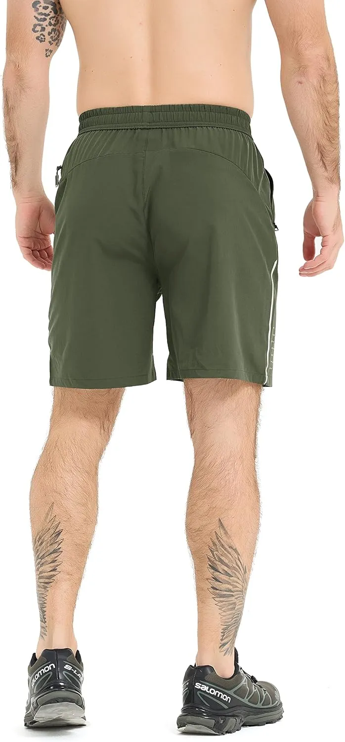 WENRONSTA Men's Athletic Workout Gym Shorts Quick Dry Lightweight Active Tennis Shorts 7" Running Sports Shorts