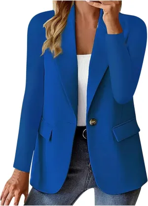 Women Blazer Casual Loose Lightweigth Open Front Summer Jackets Long Sleeve Work Office Jacket Blazer Outfits