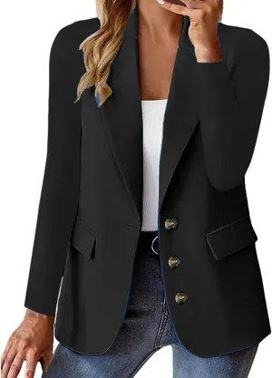 Women Blazers Fashion Dressy Tweed Women's Suit Cropped Dressy Trendy Blazers Pluse Size With Pockets Cardigan