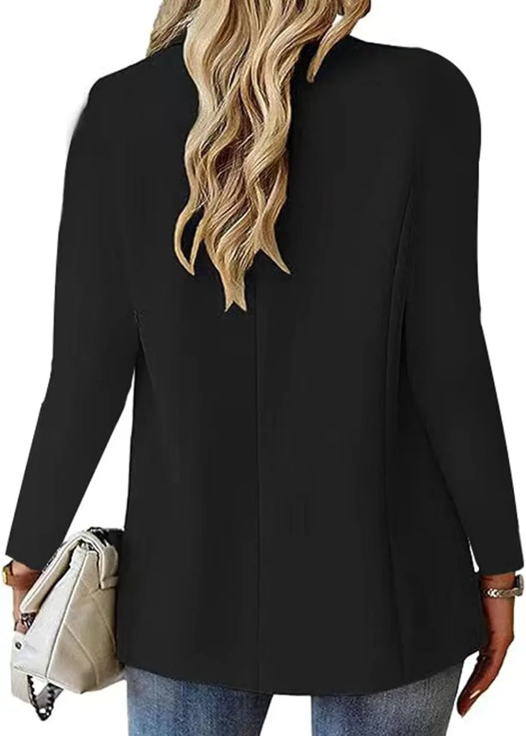 Women Blazers for Work Casual Business Casual Jackets Long Sleeve Lapel Open Front Cardigan Office Suit with Pockets