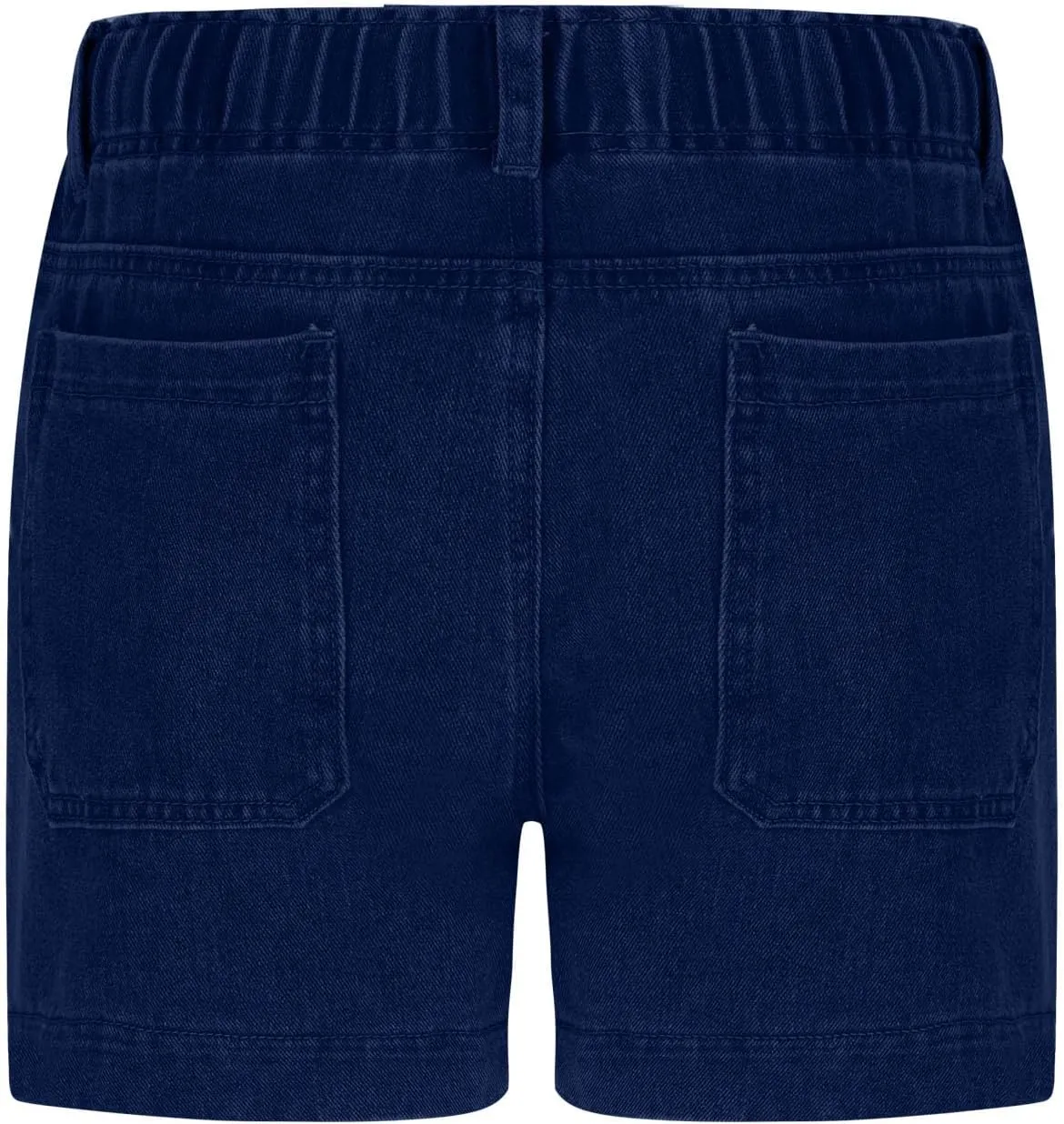 Women Casual Loose Denim Shorts Drawstring Pocket Mid-High Waisted Jean Shorts Cutoff Stretchy Summer Hot Short Pants