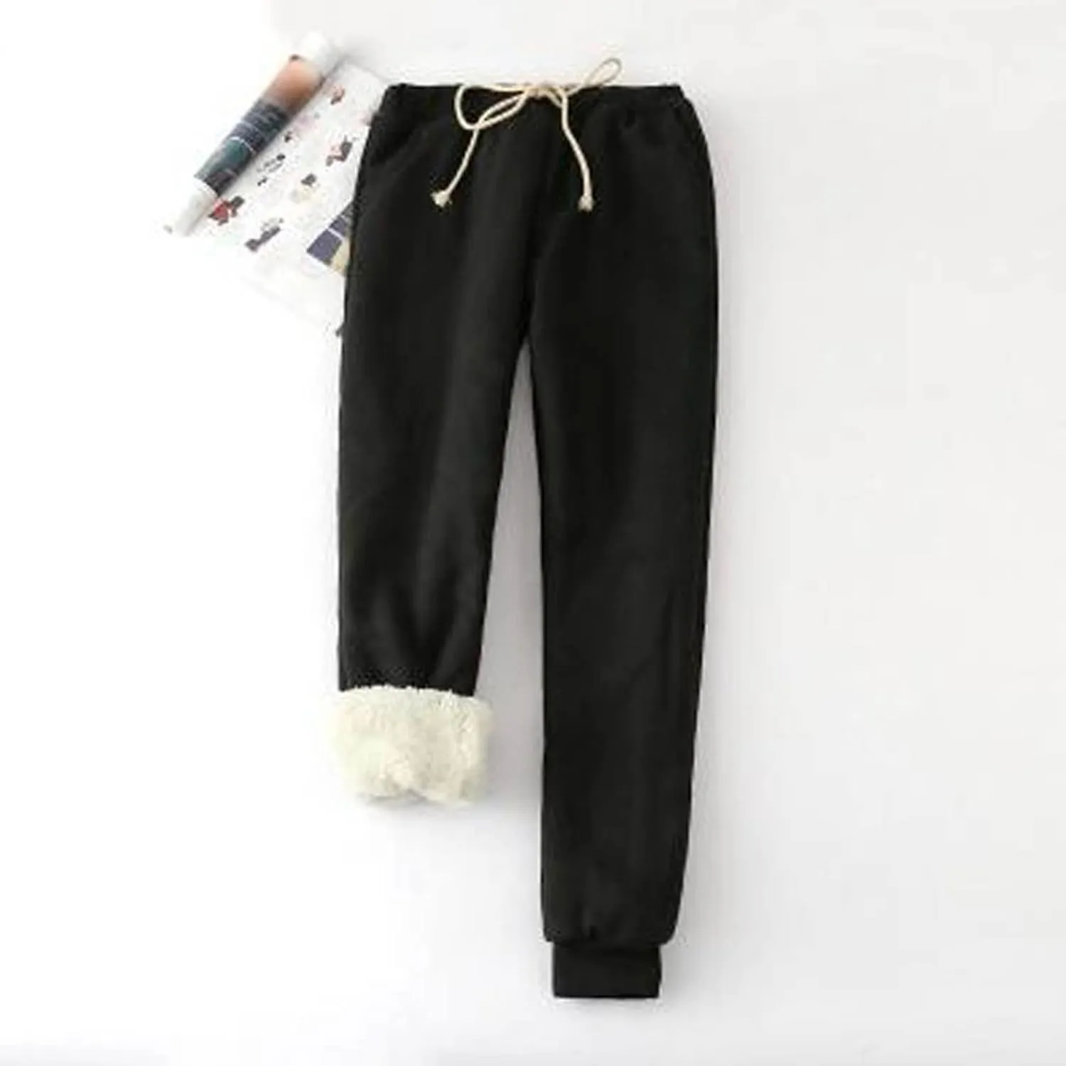 Women Fleece Lined Lounge Set Fall Winter 2 Piece Loungewear Soft Warm Fuzzy Pajamas Long Sleeve Tops with Pants Sets