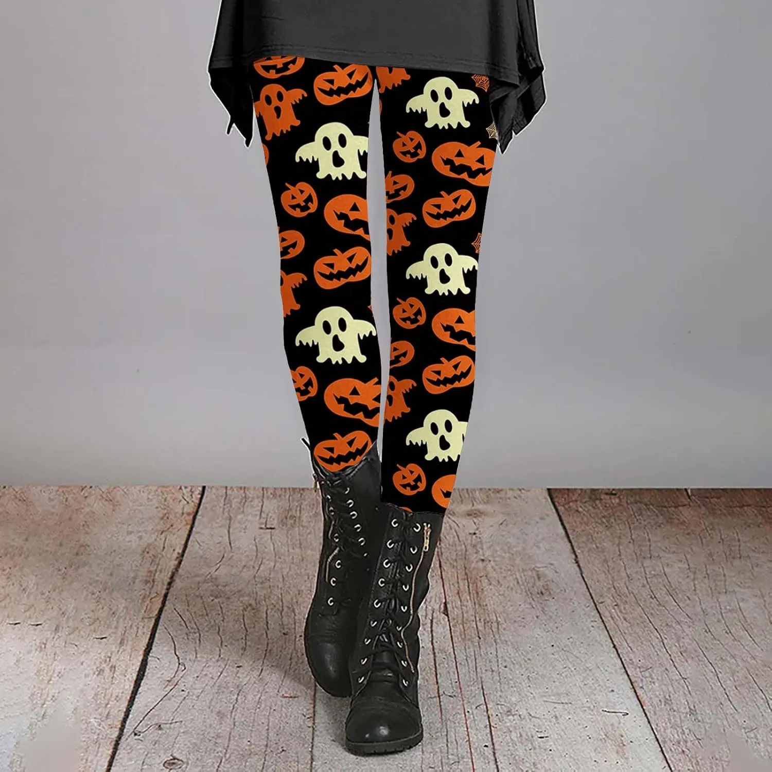 Women Halloween Print Leggings Printed Sports Yoga Pants Leggings Halloween Print Casual Pants Leggings Halloween