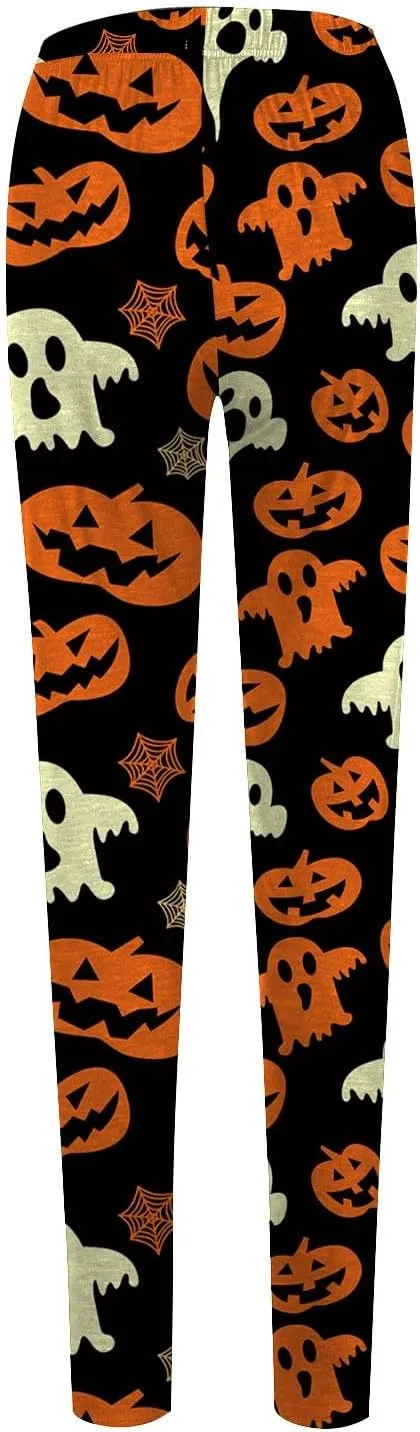 Women Halloween Print Leggings Printed Sports Yoga Pants Leggings Halloween Print Casual Pants Leggings Halloween