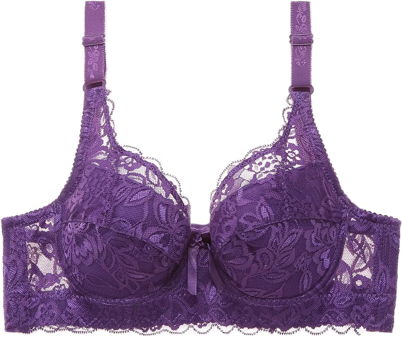 Women Sexy Lace Bras for Women, Full Coverage No Underwire Everyday Bras Comfortable Wireless Padded Bras