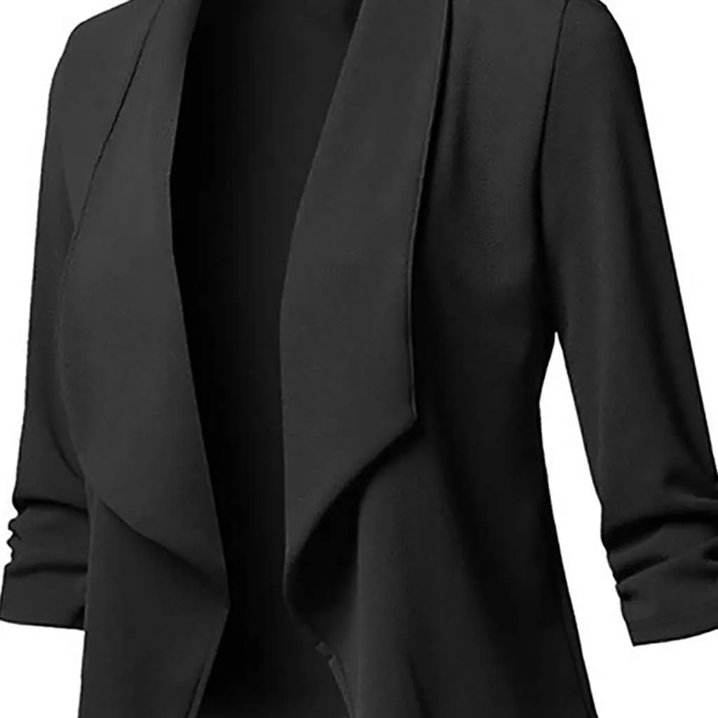 Womens Blazer 2024 Fall Bussiness Casual Sleeve Casual Women's Coat Work Professional Office Outfits Lapel Pockets