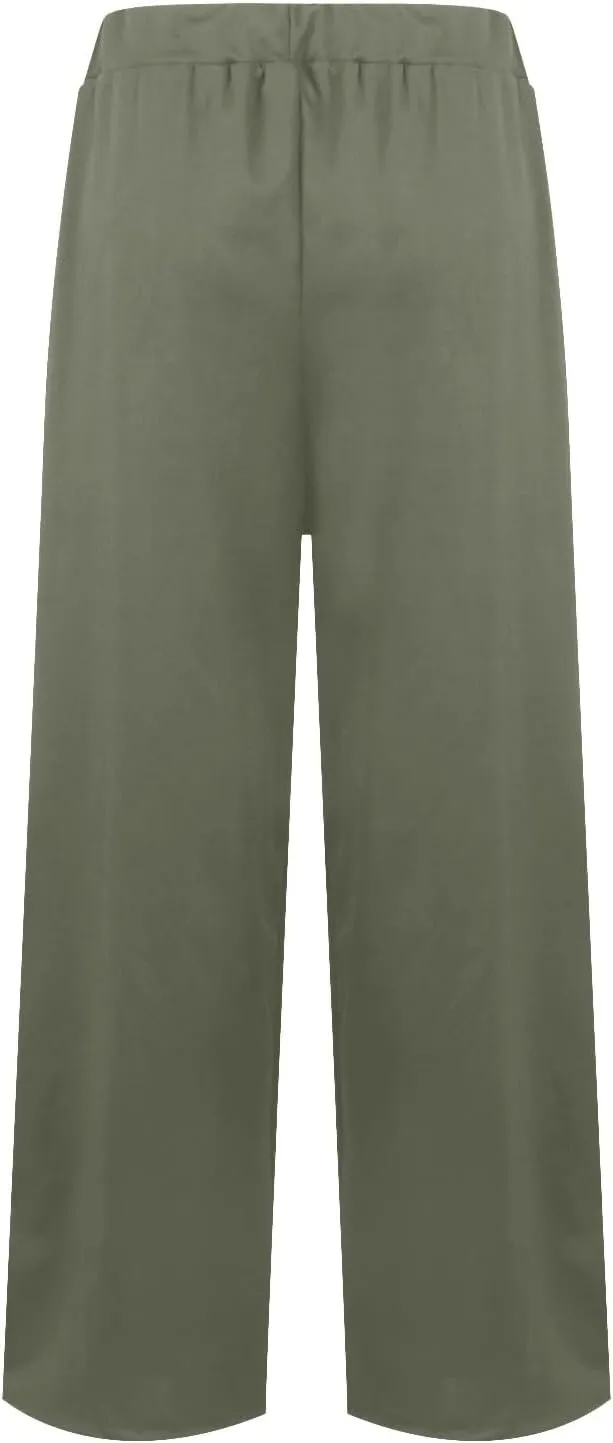 Womens Cargo Sweatpants Winter Sexy Work Palazzo with Pockets High Waisted Straight Leg