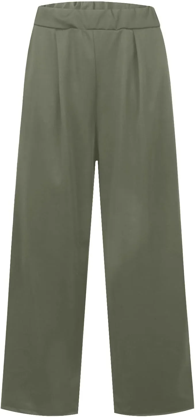 Womens Cargo Sweatpants Winter Sexy Work Palazzo with Pockets High Waisted Straight Leg