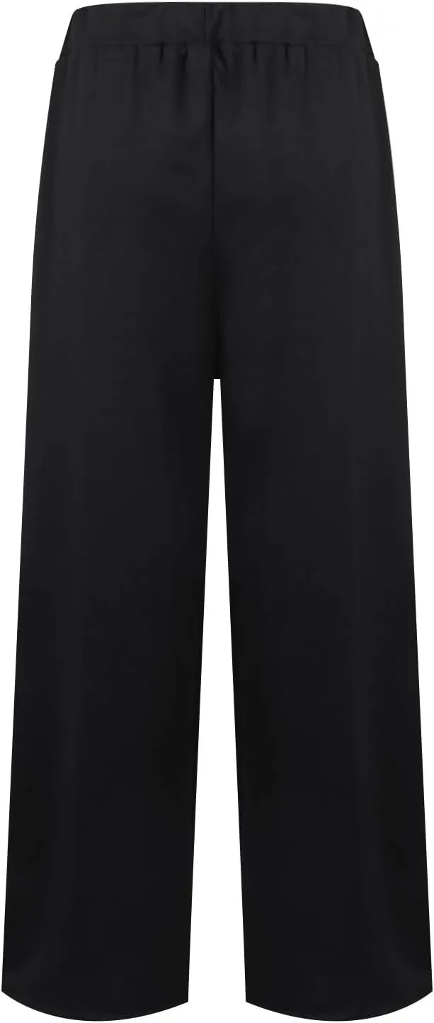 Womens Cargo Sweatpants Winter Sexy Work Palazzo with Pockets High Waisted Straight Leg