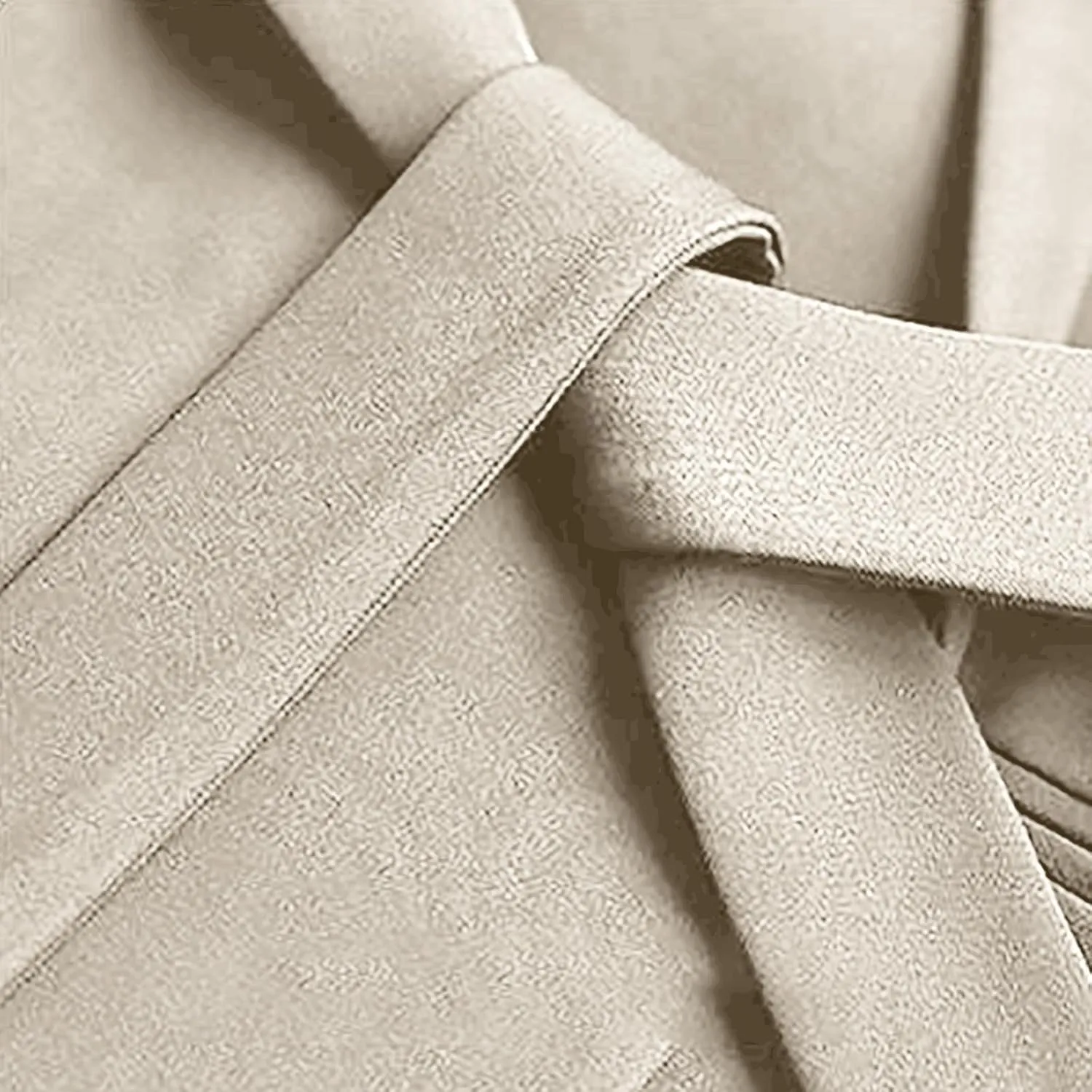 Womens Dressy Blazer Dress Casual Elegant Long Sleeve Lapel Formal Work Office Long Suit Strappy Belt Coat Jackets