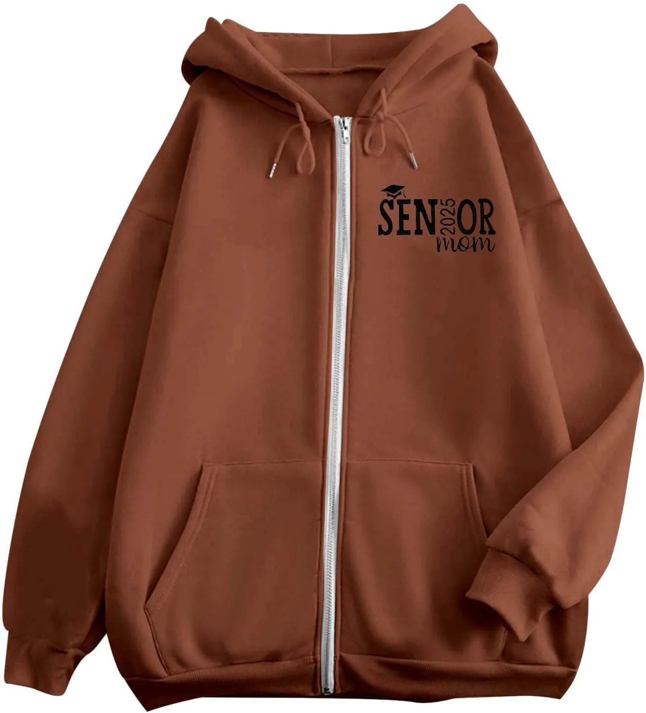 Womens Fleece Oversized Sweatshirt Oversized Crewneck Drawstring Hoodie Preppy Trendy Jackets Cropped Comfy Jackets