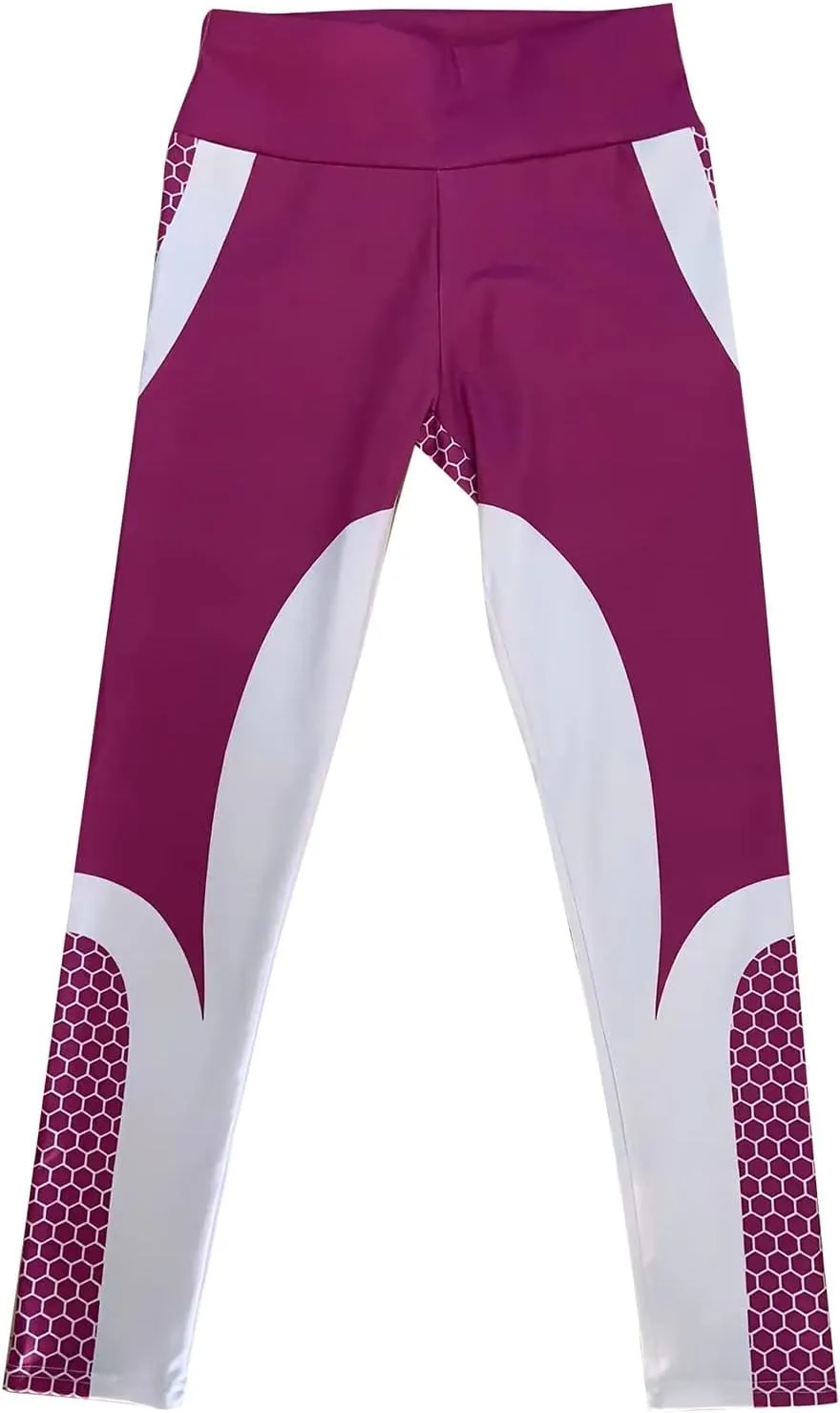 Womens Leggings Tummy Yoga Workout Leggings Pants Women's Tummy Waist Print High Pants Cotton Capri Leggings for
