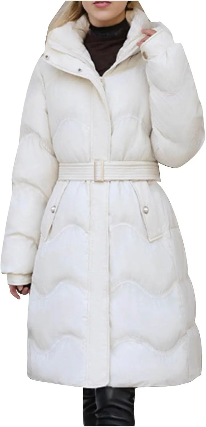 Women's Winter Coats Plus Size Long Puffer Jackets Thicken Quilted Lightweight Jackets Down Jackets Parkas Outerwear