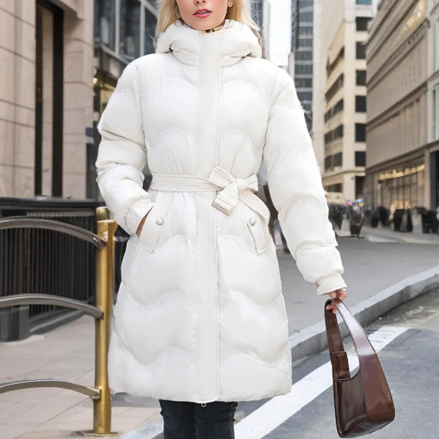 Women's Winter Coats Plus Size Long Puffer Jackets Thicken Quilted Lightweight Jackets Down Jackets Parkas Outerwear