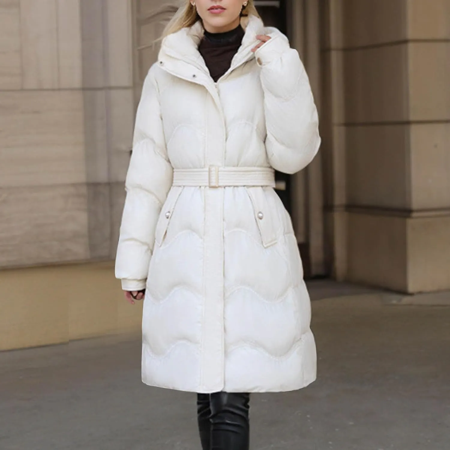 Women's Winter Coats Plus Size Long Puffer Jackets Thicken Quilted Lightweight Jackets Down Jackets Parkas Outerwear