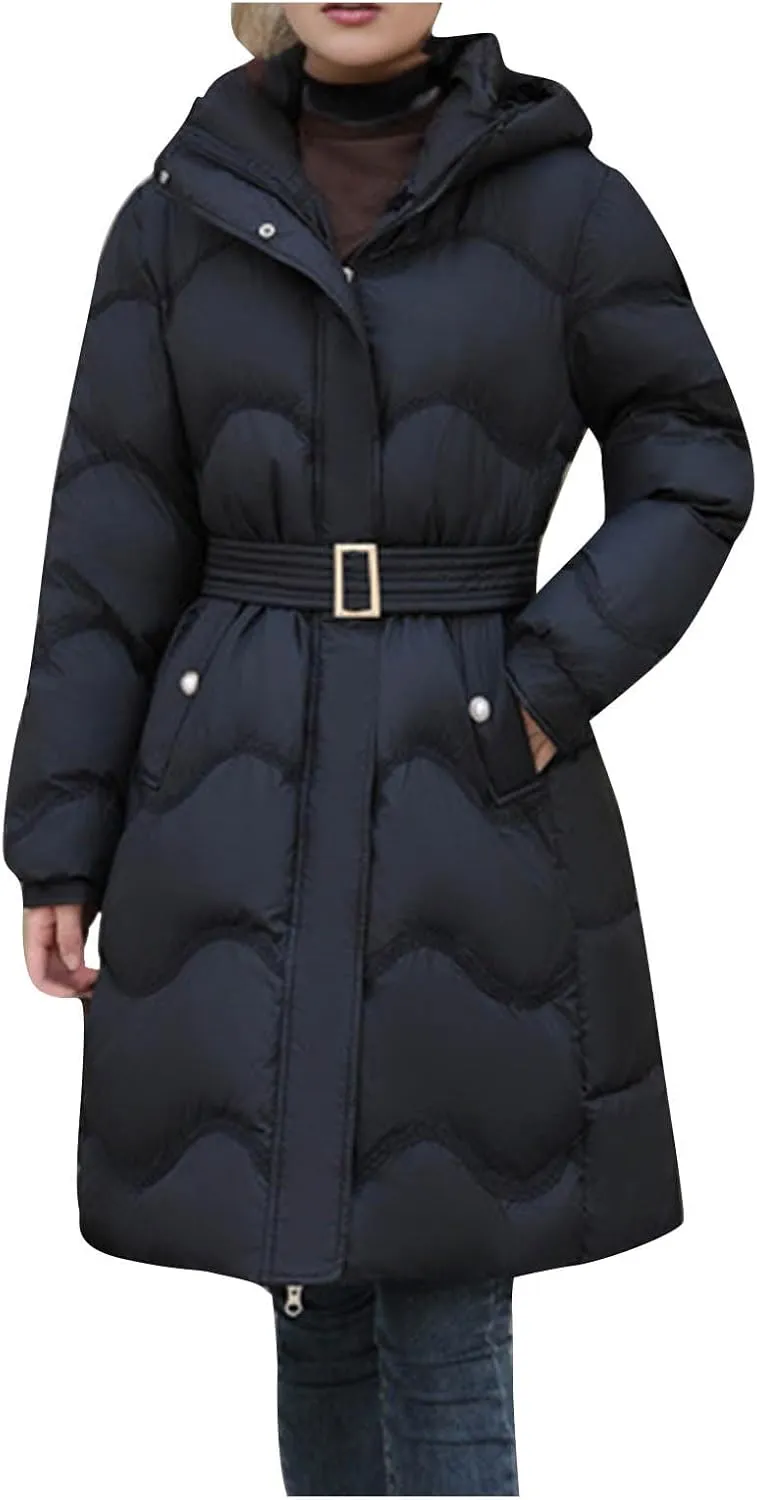 Women's Winter Coats Plus Size Long Puffer Jackets Thicken Quilted Lightweight Jackets Down Jackets Parkas Outerwear