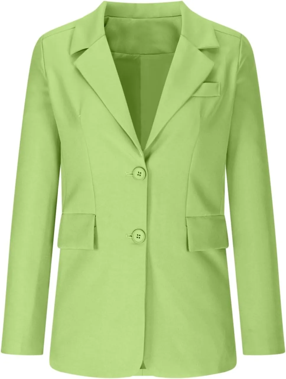 Women's Work Office Blazer Business Casual Lightweight Jackets Long Sleeve Open Front Slim Fit Button Lapel Blazer