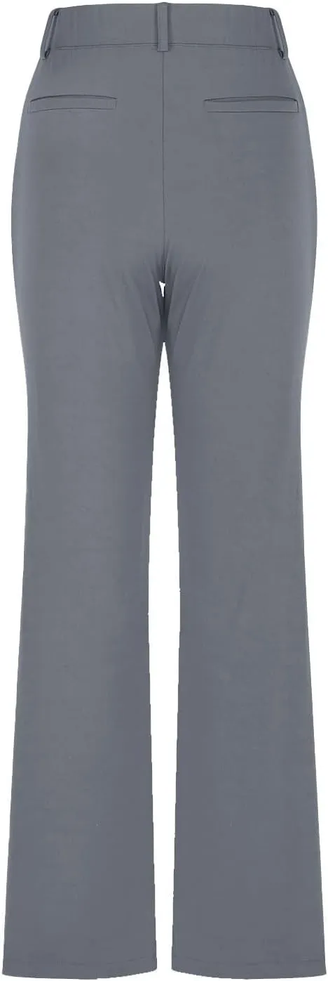 Womens Work Pants Business Casual Dress Pants Bootcut Trousers Pants with Pockets Ladies High Waisted Pants