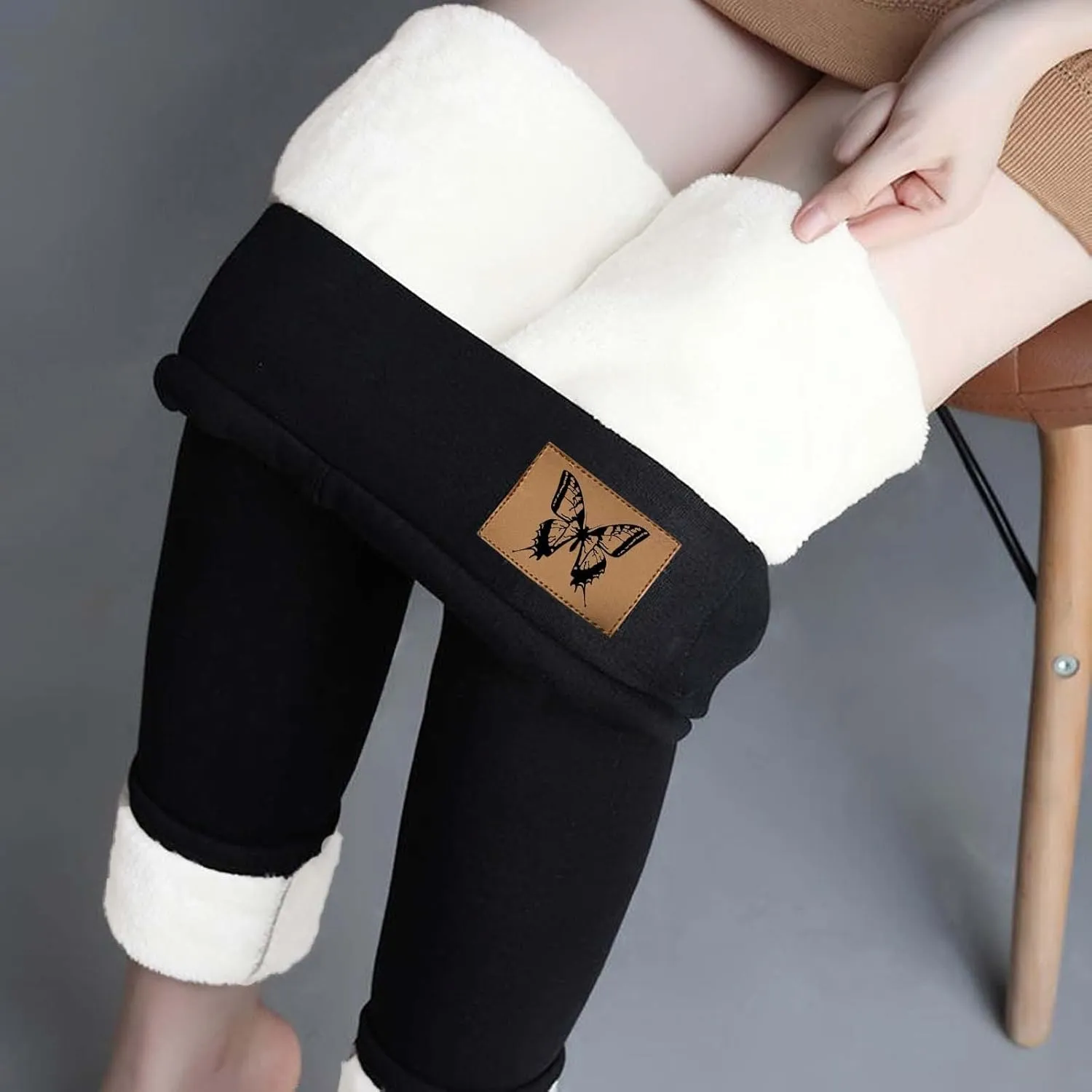 Womens Workout Leggings Tummy Control Fleece Lined Leggings Compression Pants High Waisted Leggings Thick Winter Pants