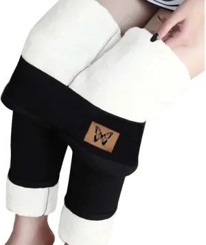 Womens Workout Leggings Tummy Control Fleece Lined Leggings Compression Pants High Waisted Leggings Thick Winter Pants