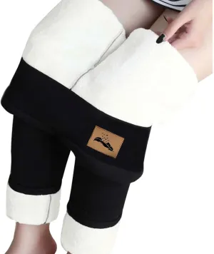 Womens Workout Leggings Tummy Control Fleece Lined Leggings Compression Pants High Waisted Leggings Thick Winter Pants