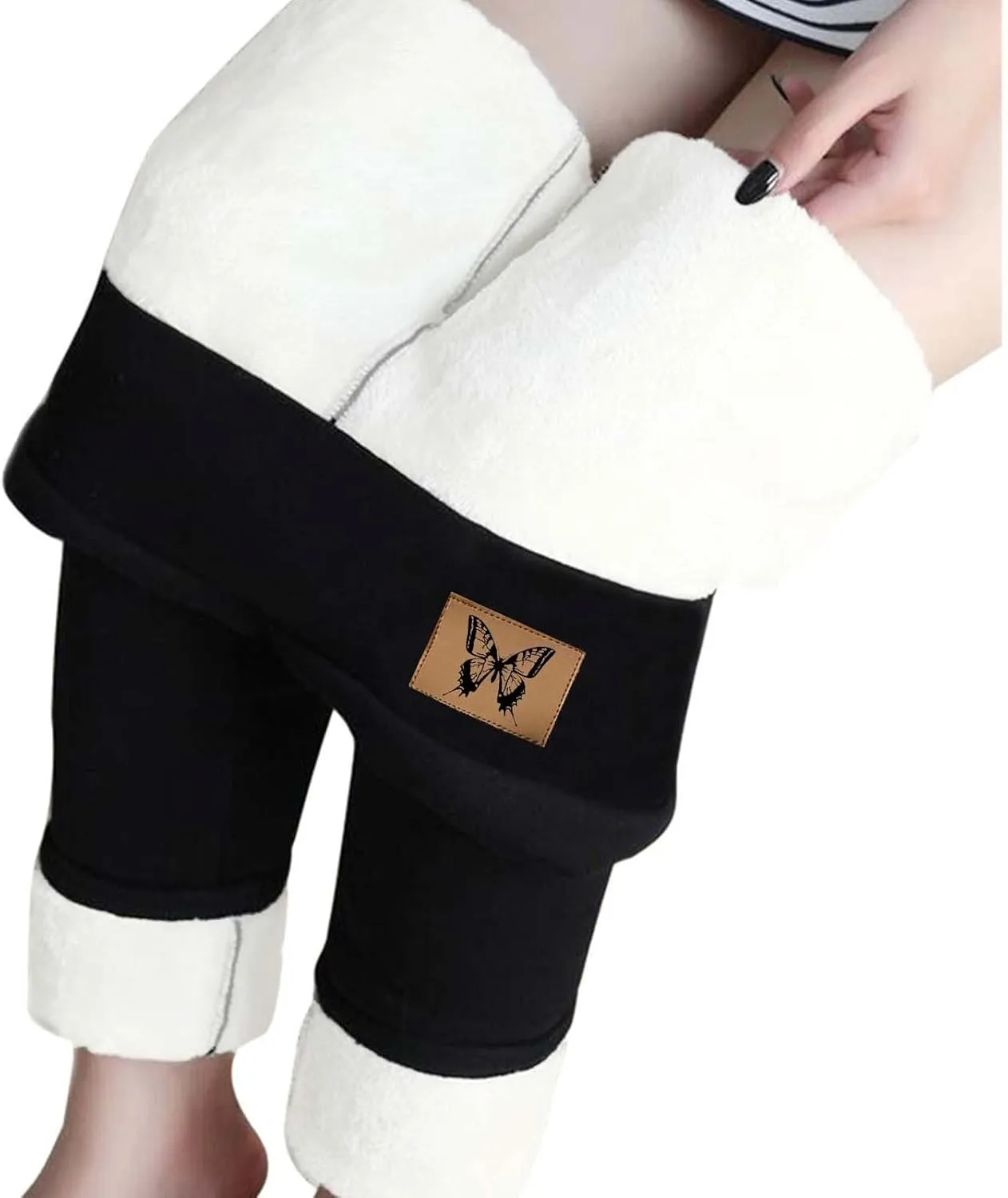 Womens Workout Leggings Tummy Control Fleece Lined Leggings Compression Pants High Waisted Leggings Thick Winter Pants