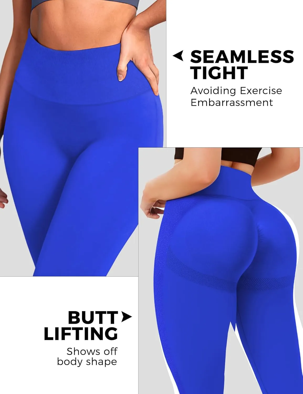 Womens Workout Scrunch Leggings High Waisted Booty Butt Lifting Tights Seamless Yoga Fitness Leggings Gym Yoga Pants
