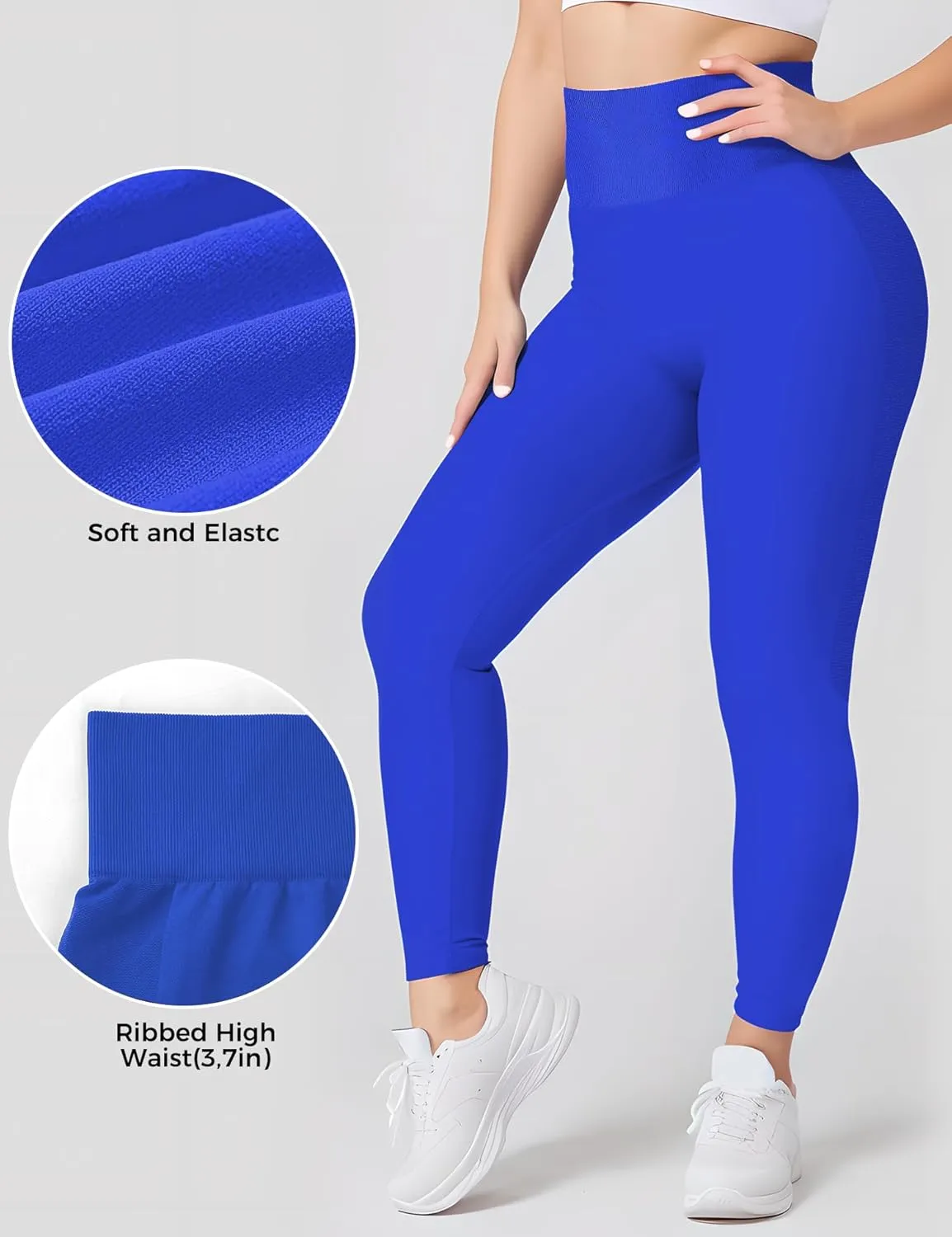 Womens Workout Scrunch Leggings High Waisted Booty Butt Lifting Tights Seamless Yoga Fitness Leggings Gym Yoga Pants