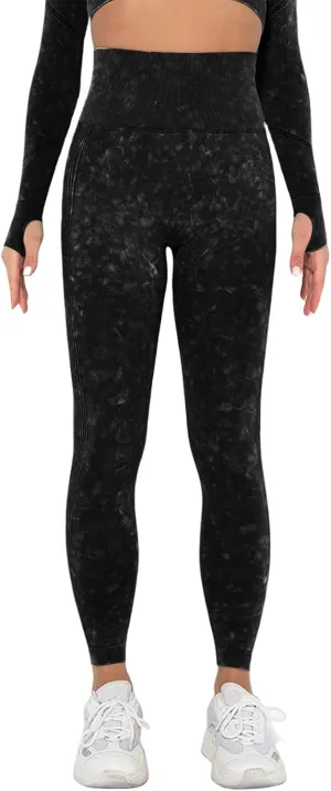 Womens Yoga Leggings High Waist Butt Lifting Seamless Tights Tummy Soft Workout Gym Booty Outdoor Activewear Pants
