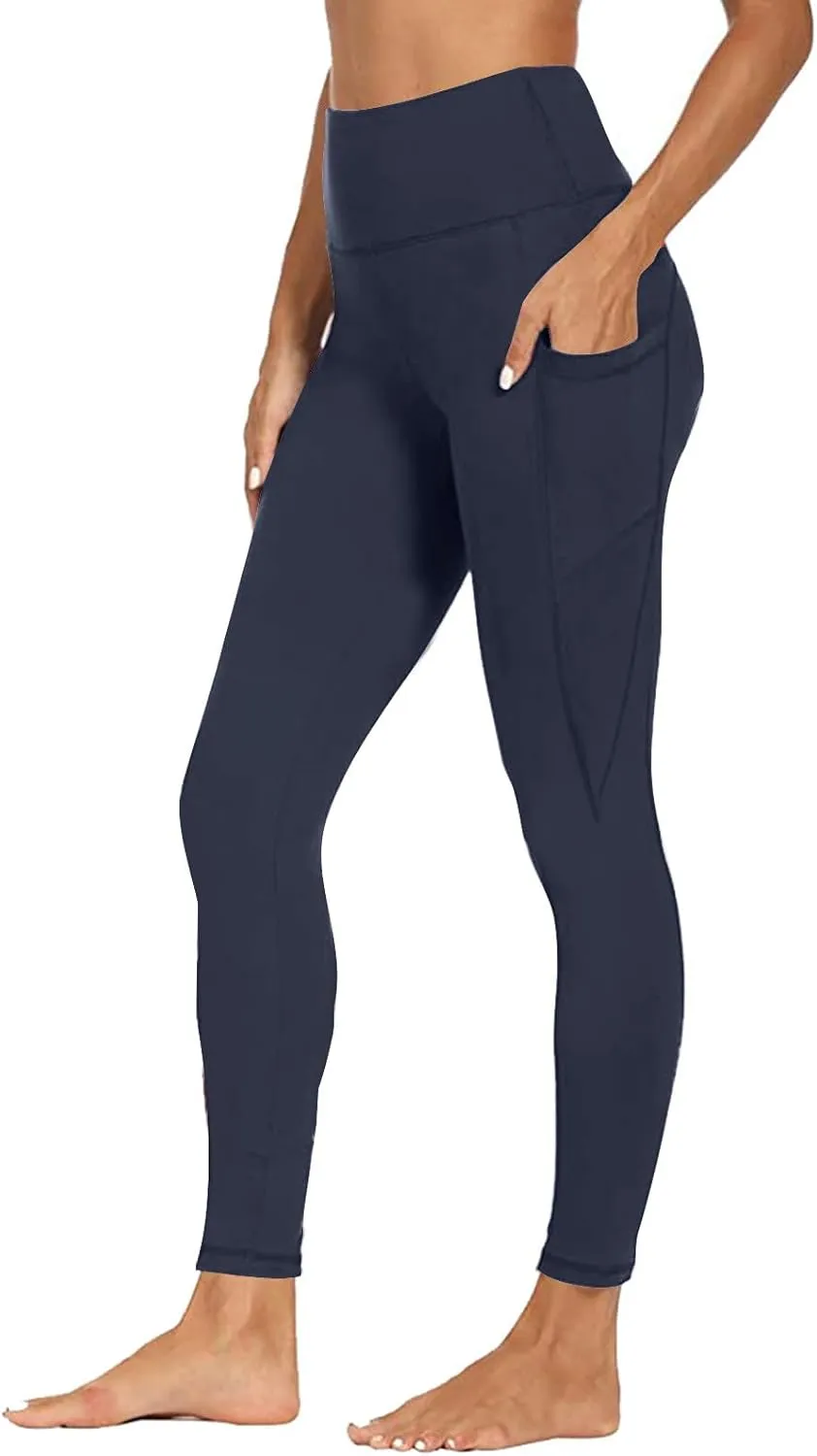 Workout Leggings for Women Tummy Control Leggings High Waist Yoga Pants with Pockets Running Yoga Leggings Pants