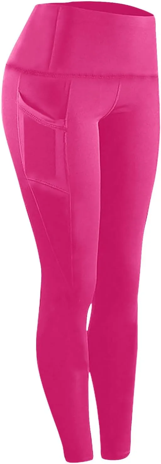 Workout Leggings for Women Tummy Control Leggings High Waist Yoga Pants with Pockets Running Yoga Leggings Pants