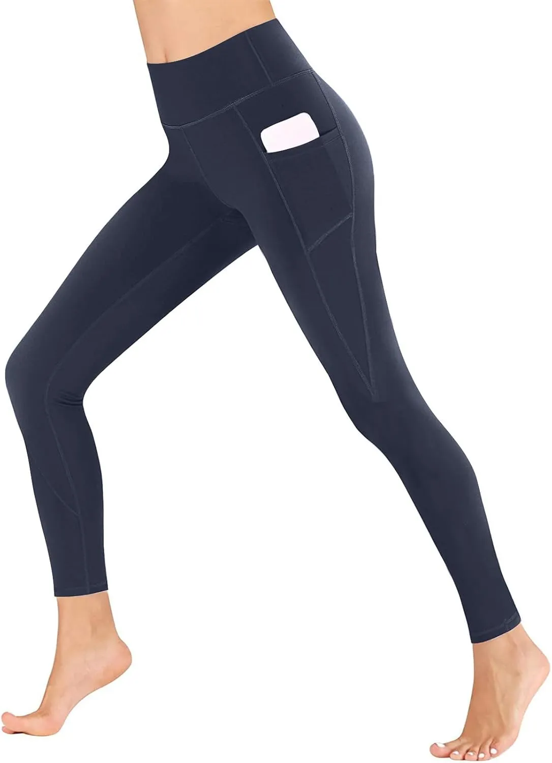 Workout Leggings for Women Tummy Control Leggings High Waist Yoga Pants with Pockets Running Yoga Leggings Pants