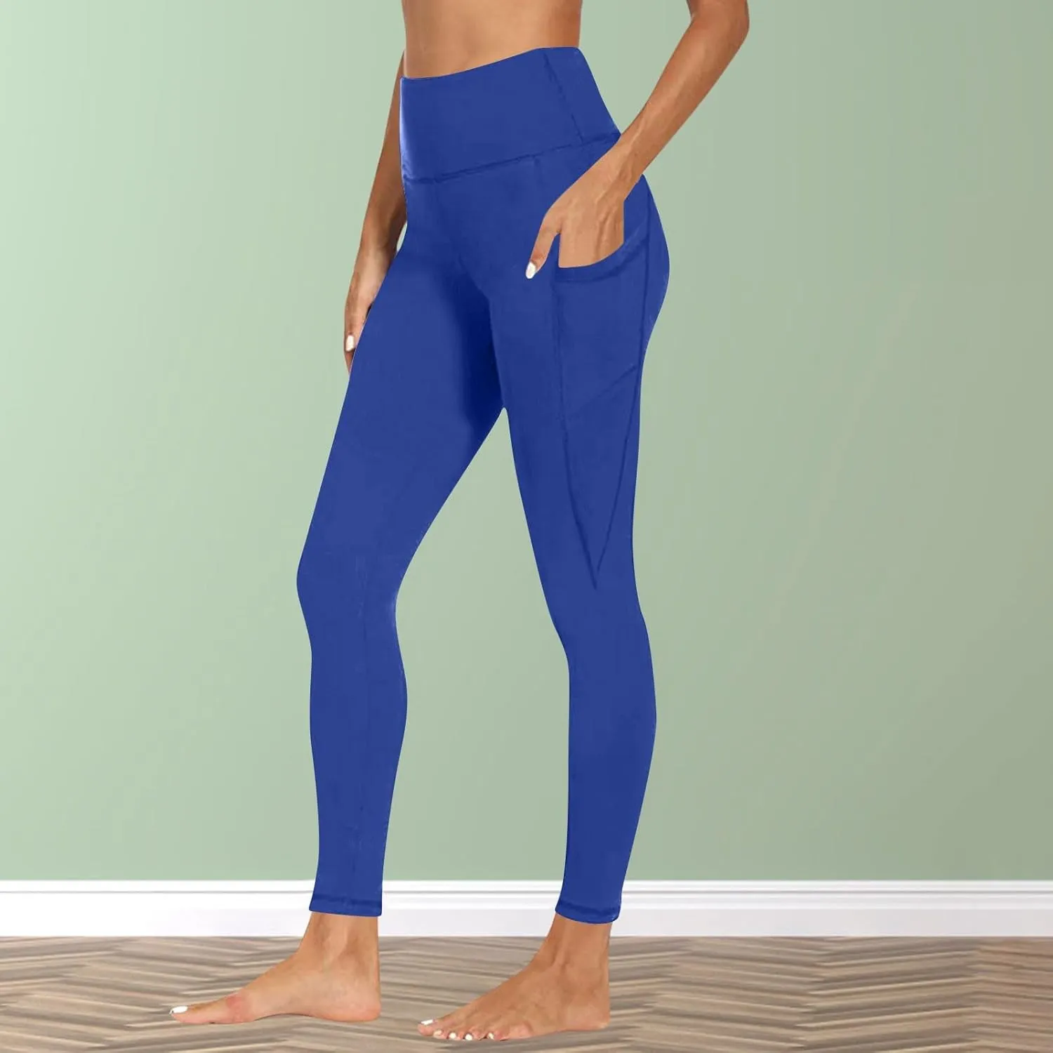 Workout Leggings with Pockets, Womens Petite Yoga Pants,Women's Activewear Leggings,Boot Cut Leggings for Women