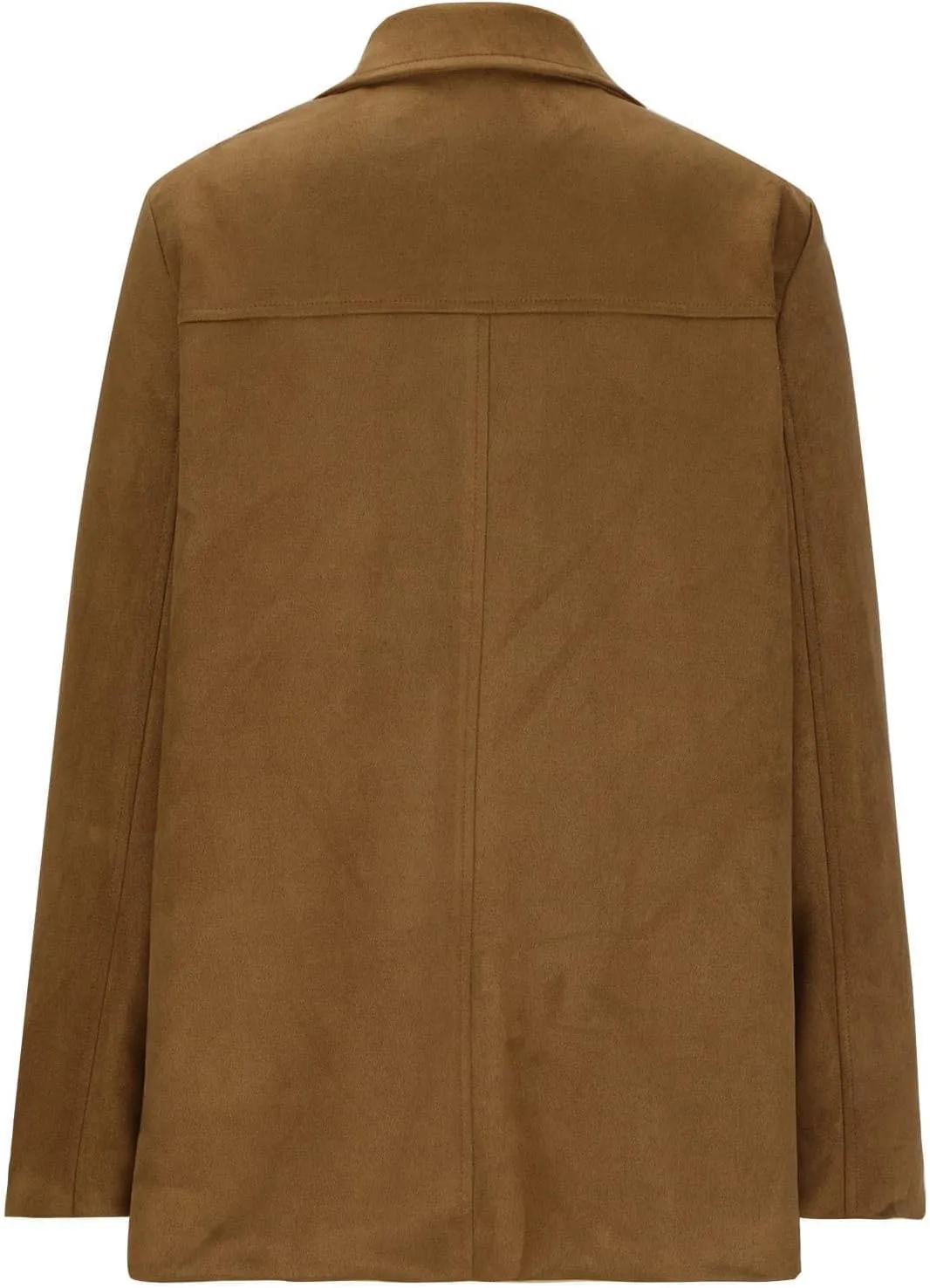 Xiaojmake Women's Suede Blazer Jacket Oversized Old Money Aesthetic Faux Leather Coat Fall Fashion Trends Y2k Outerwear
